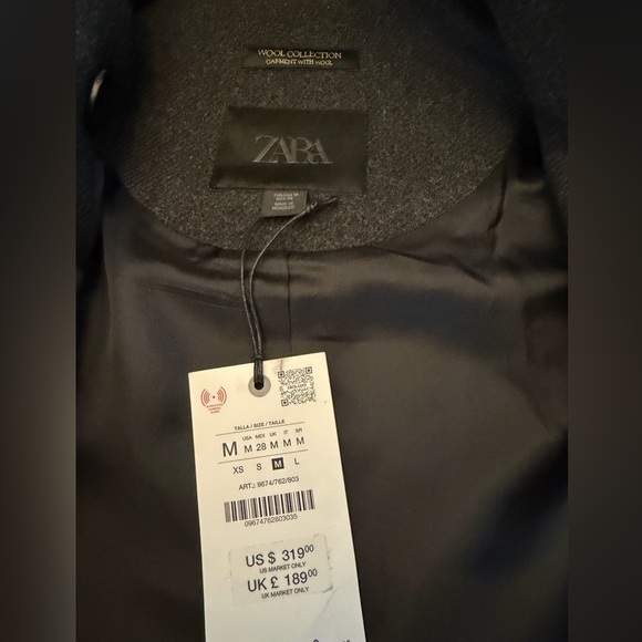 ZARA LONG WOOL COAT ZW COLLECTION LIMITED EDITION - Picture 10 of 15